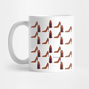 orange/purple  heels pattern Mug